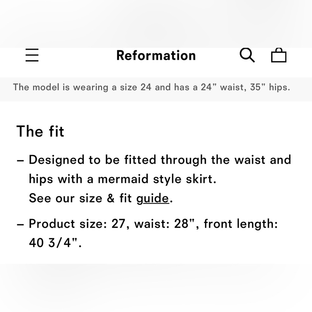 Reformation Denim Maxi Skirt in Light Blue - Picture 7 of 9